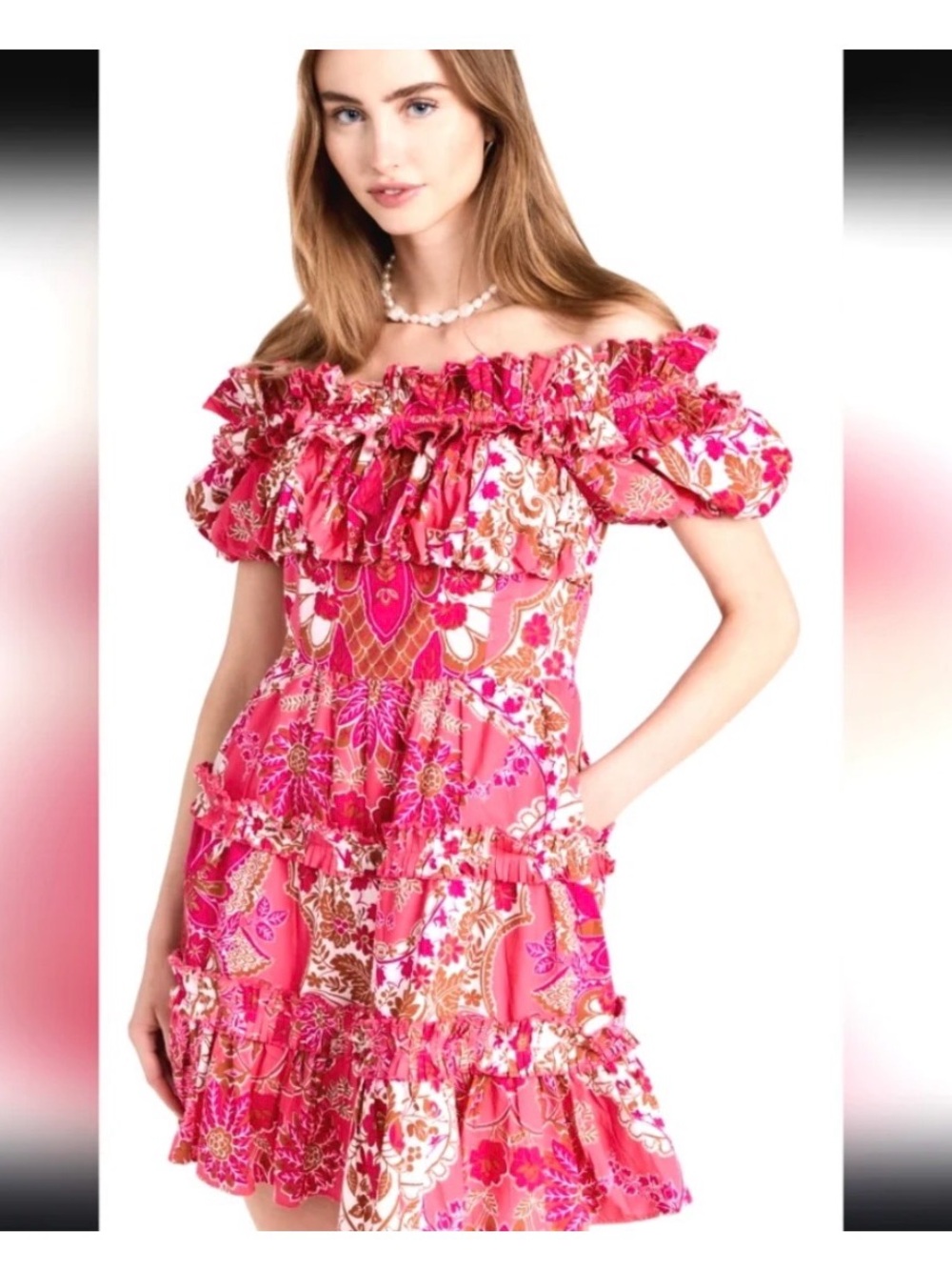 Love the Label pink ruffle dress